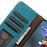 For OnePlus 13 Case RFID Blocking Genuine Cow Leather Phone Cover Litchi Texture - Blue - 5