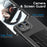 For Asus ROG Phone 8 Pro 5G / Phone 8 5G Shield Heat Dissipation Phone Case Liquid Silicone+PC Back Cover - Black - 6