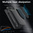 For Asus ROG Phone 8 Pro 5G / Phone 8 5G Shield Heat Dissipation Phone Case Liquid Silicone+PC Back Cover - Black - 7
