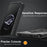 For Asus ROG Phone 7 5G / Phone 6 5G Shield Heat Dissipation Phone Case Liquid Silicone+PC Back Cover - Black - 5