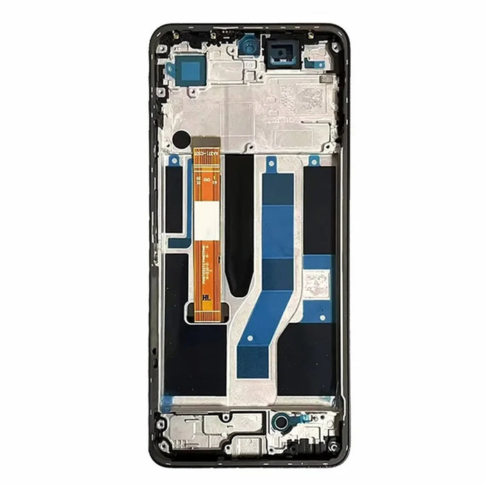 For Realme 10 Pro 5G OEM Grade S LCD Screen and Digitizer Assembly + Frame (Without Logo) - Black - 3
