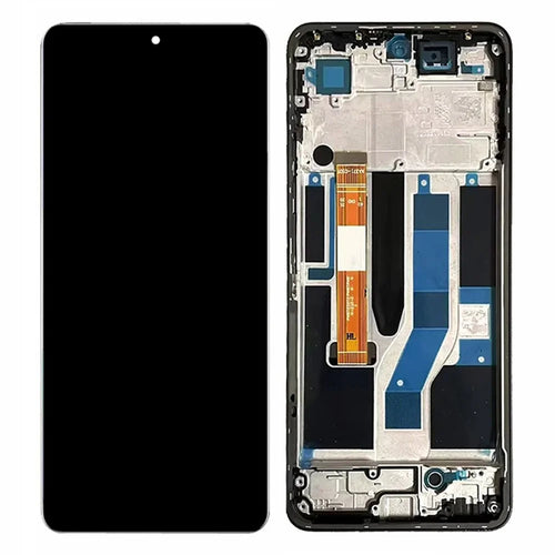 For Realme 10 Pro 5G Grade B LCD Screen and Digitizer Assembly + Frame Part (Without Logo) - Black - 1