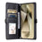 For Samsung Galaxy A36 5G Leather Case Wallet Stand Phone Cover with Straps - Black - 2