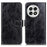 For OnePlus 13 Leather Case Wallet Phone Cover Crazy Horse Texture - Black - 1