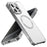 For iPhone 16 Pro Case Compatible with MagSafe Hard PC Metal Frame Frosted Phone Back Cover - Titanium - 1