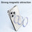 For iPhone 15 Pro Case Compatible with MagSafe Hard PC Metal Frame Frosted Phone Back Cover - Titanium Grey - 6