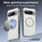 For Google Pixel 9 Magnetic Case Hard PC Metal Frame Frosted Phone Back Cover - Black - 2
