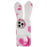 For iPhone 14 Pro Max Anti-fall Soft Handmade Fluffy Furry Bunny TPU Shell Cute Rabbit Protective Case - Rose - 1