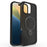 For iPhone 16 Pro Max Magnetic Case TPU+PC Phone Cover with Kickstand - Black - 1