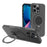 For iPhone 16 Pro Max Magnetic Case TPU+PC Phone Cover with Kickstand - Black - 2
