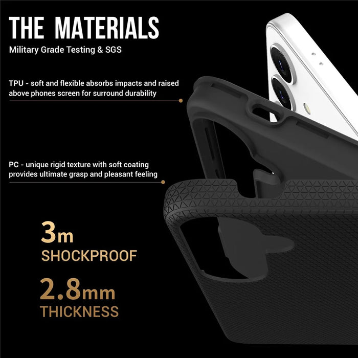 For Samsung Galaxy S25 Case TPU+PC Four Corner Anti-Drop Phone Cover - Black - 2