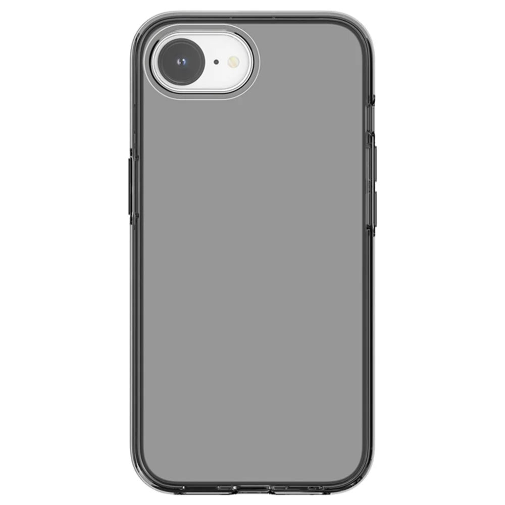 For iPhone 17e / 16e Case Thickened Shockproof TPU+PC Clear Back Cover - Transparent Grey - 3