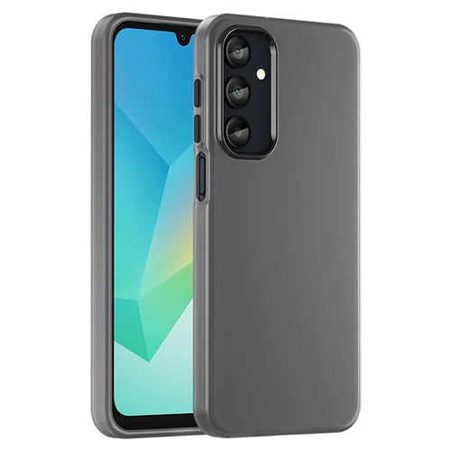 For Samsung Galaxy A16 5G  /  A16 4G Case TPU + PC Phone Back Cover Matte Translucent Design - Black - 1