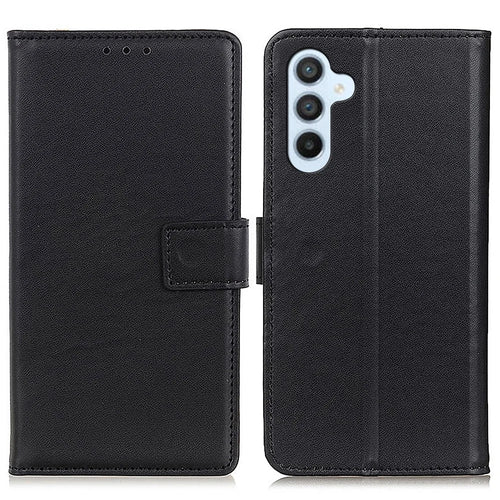 For Samsung Galaxy A36 5G Case Card Slots PU Leather Flip Stand Phone Cover - Black - 1