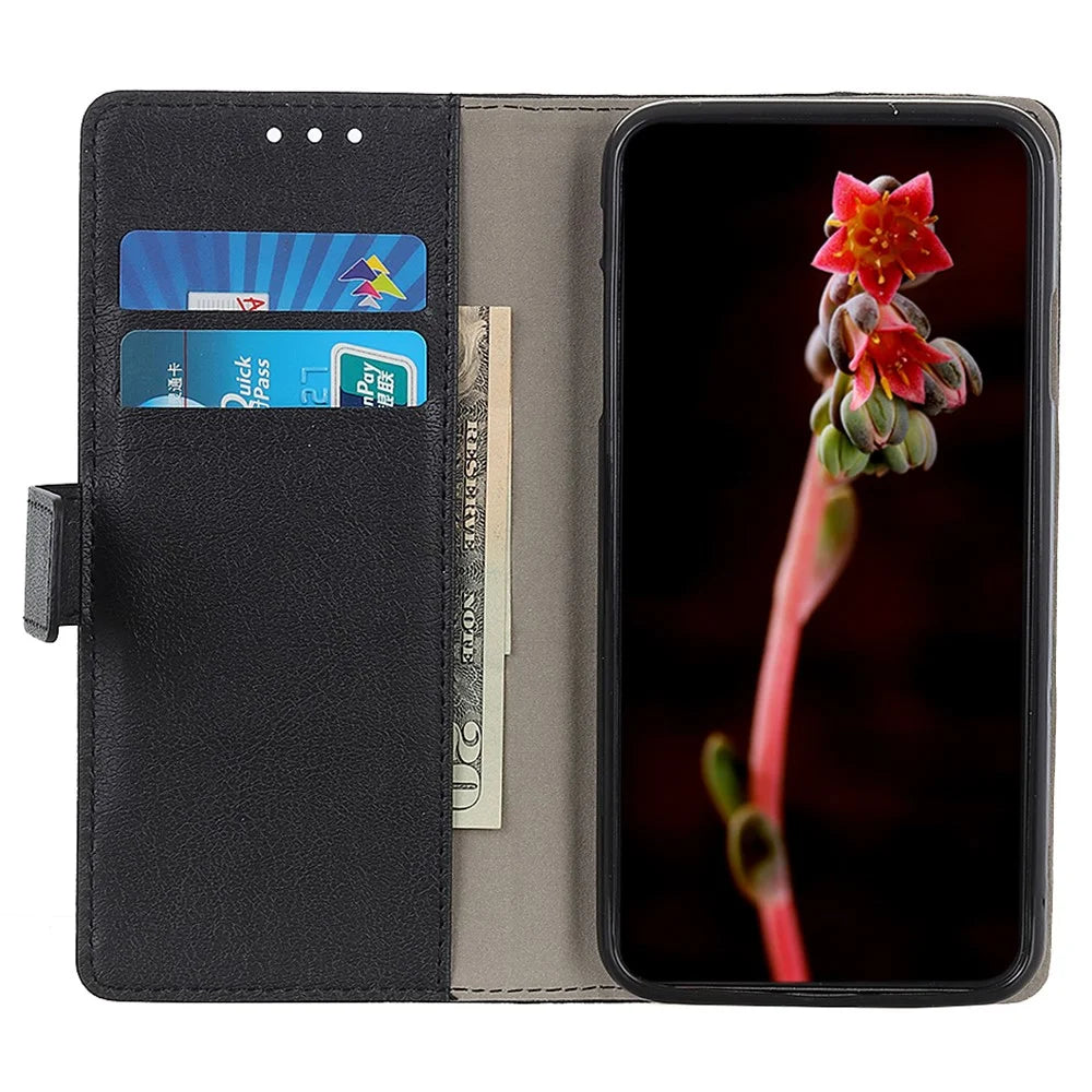 For Samsung Galaxy A36 5G Case PU Leather Stand Wallet Phone Cover - Black - 2