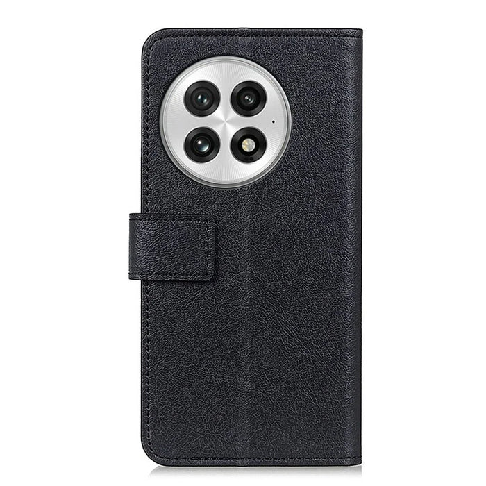For OnePlus 13 Case PU Leather Stand Wallet Phone Cover - Black - 7