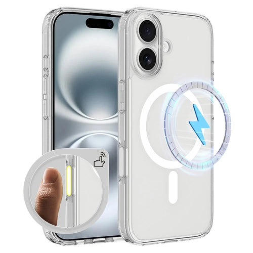 For iPhone 16 Case Compatible with MagSafe TPU + Acrylic Phone Cover with Camera Control Button - 1