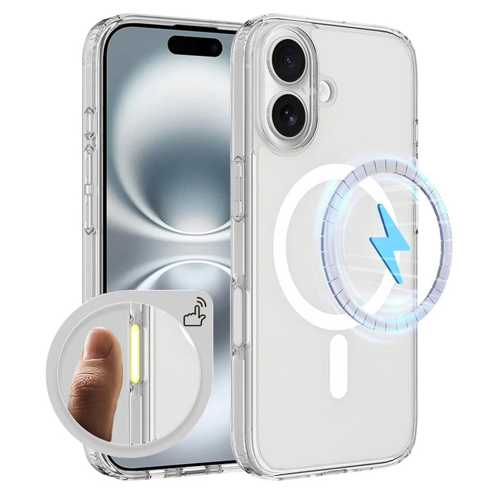 For iPhone 16 Case Compatible with MagSafe TPU + Acrylic Phone Cover with Camera Control Button - 1