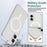 For iPhone 16 Case Compatible with MagSafe TPU + Acrylic Phone Cover with Camera Control Button - 3