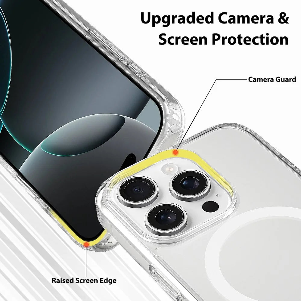 For iPhone 16 Pro Max Case Compatible with MagSafe TPU + Acrylic Phone Cover with Camera Control Button - 7
