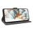 For ZTE nubia Z60S Pro 5G Wallet Case RFID Blocking PU Leather Cover Stand View - Black - 4