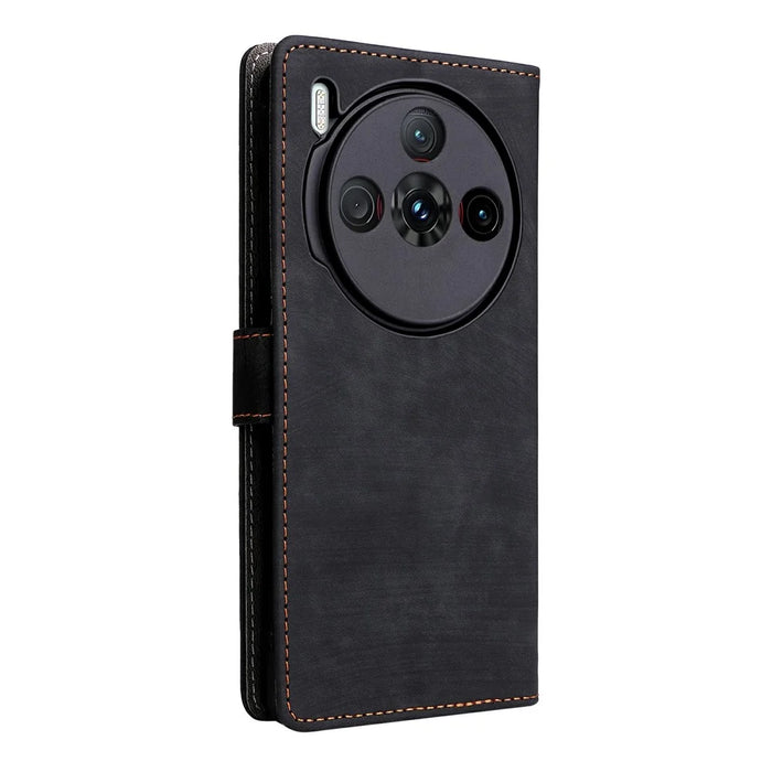 For ZTE nubia Z60S Pro 5G Wallet Case RFID Blocking PU Leather Cover Stand View - Black - 7