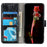 For Samsung Galaxy A36 5G Leather Case Wallet Phone Cover Crazy Horse Texture - Black - 3