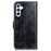 For Samsung Galaxy A36 5G Leather Case Wallet Phone Cover Crazy Horse Texture - Black - 7
