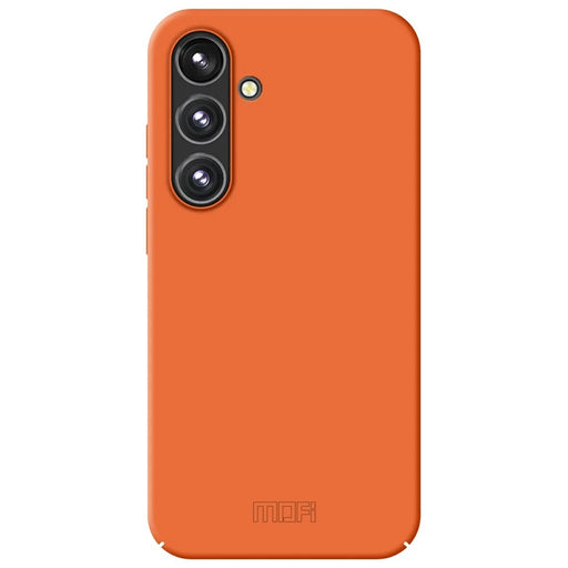 MOFI JK Qin Series For Samsung Galaxy S24 FE Case TPU+Acrylic Phone Cover Skin Touch Feeling - Orange - 1