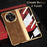 For vivo X Fold3 Pro Phone Case with Tempered Glass Film Electroplating Leather+PC Mobile Cover - Brown - 4
