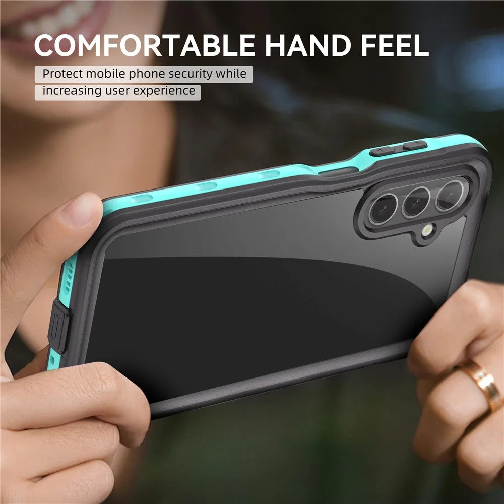 REDPEPPER For Samsung Galaxy A16 5G / 4G Case IP68 Waterproof PC+TPU Phone Cover - Blue - 2