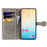 For Samsung Galaxy S25 Leather Wallet Case Flip Phone Cover with Cute Cat Dog Pattern - Grey - 3