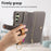 For Samsung Galaxy A05s 4G Case RFID Blocking Zipper Wallet PU Leather Mobile Cover - Grey - 5