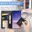 For Samsung Galaxy S25 Case Leather Phone Case Wallet Stand Cover with Wrist Strap - Black - 7