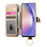 For Samsung Galaxy A55 5G Case RFID Blocking Zipper Wallet PU Leather Mobile Cover - Khaki - 2