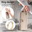 For Samsung Galaxy A55 5G Case RFID Blocking Zipper Wallet PU Leather Mobile Cover - Khaki - 6