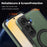 For Samsung Galaxy S24 FE Case with Ring Kickstand Magnetic Case PU Leather Back Cover - Dark Green - 4