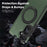For Samsung Galaxy S24 FE Case with Ring Kickstand Magnetic Case PU Leather Back Cover - Dark Green - 6