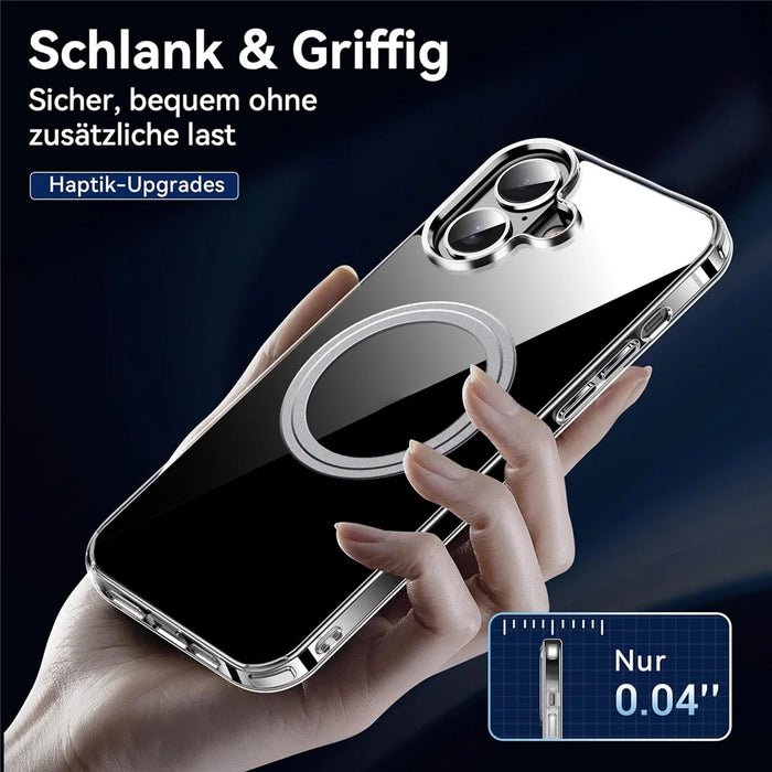 For iPhone 16 Phone Case Compatible with MagSafe TPU+PC Clear Back Cover - 2
