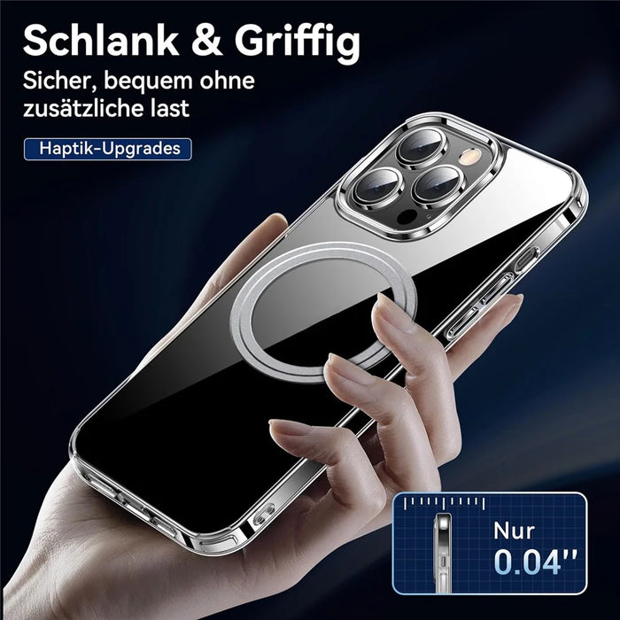 For iPhone 13 Pro Phone Case Compatible with MagSafe TPU+PC Clear Back Cover - 2