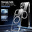 For iPhone 13 Pro Phone Case Compatible with MagSafe TPU+PC Clear Back Cover - 3