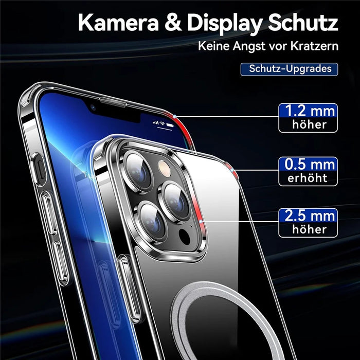 For iPhone 13 Pro Phone Case Compatible with MagSafe TPU+PC Clear Back Cover - 6