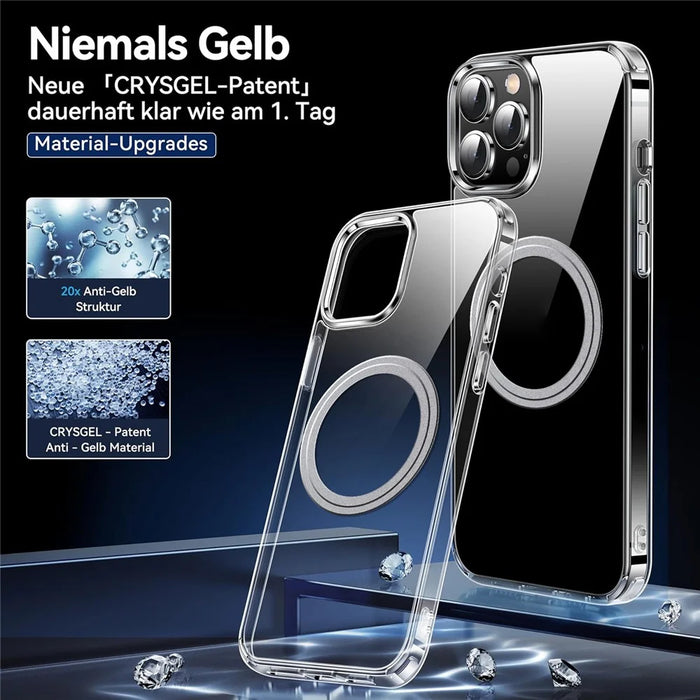 For iPhone 13 Pro Max Phone Case Compatible with MagSafe TPU+PC Clear Back Cover - 3