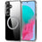 For Samsung Galaxy S25 Phone Magnetic Case TPU+PC Clear Back Cover - 1