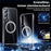 For Samsung Galaxy S25 Phone Magnetic Case TPU+PC Clear Back Cover - 3
