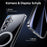 For Samsung Galaxy S25 Phone Magnetic Case TPU+PC Clear Back Cover - 6