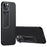 For iPhone 14 Drop-proof Slim Matte Phone Case Soft TPU + Hard PC Protective Cell Phone Cover with Hidden Kickstand - Black - 1
