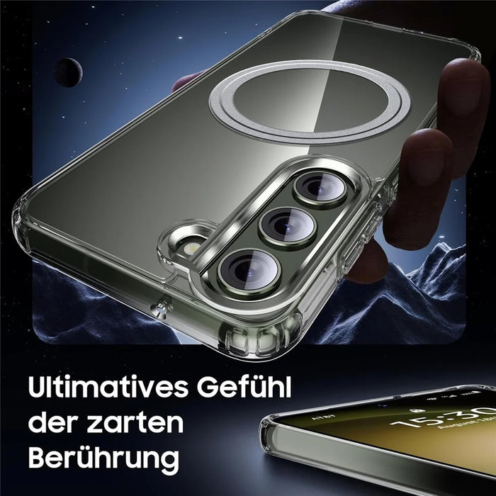 For Samsung Galaxy S23 Phone Magnetic Case TPU+PC Clear Back Cover - 4