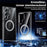 For Samsung Galaxy S22 Ultra 5G Phone Magnetic Case TPU+PC Clear Back Cover - 2