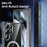 For Samsung Galaxy S22 Ultra 5G Phone Magnetic Case TPU+PC Clear Back Cover - 4